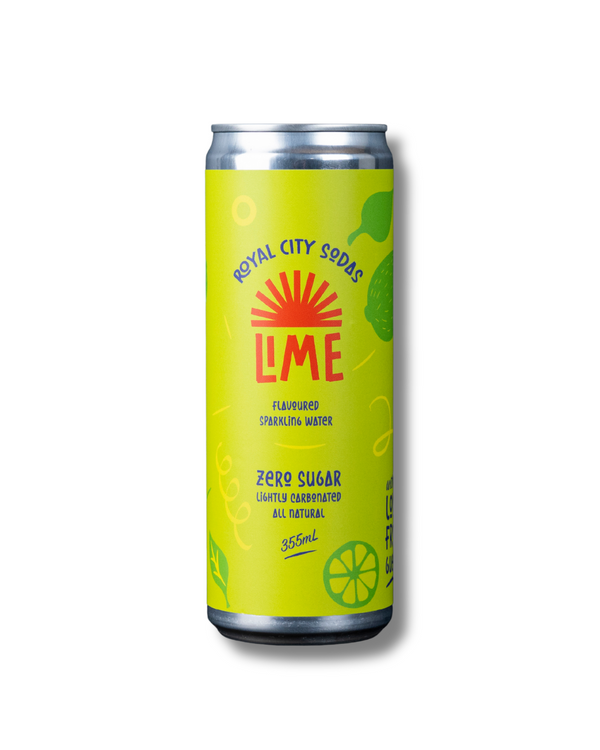 Royal City Soda: Lime Sparkling Water 6-pack